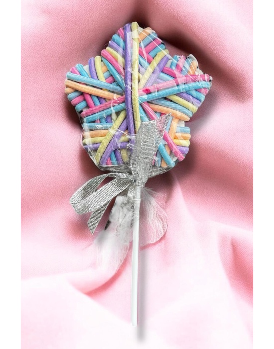 Karışık Renk Yıldız Ve Lolipop Figürlü Lastik Toka Set