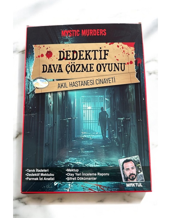 Dedektiflik Cinayet Çözme Oyunu -Akıl Hastanesi Cinayeti