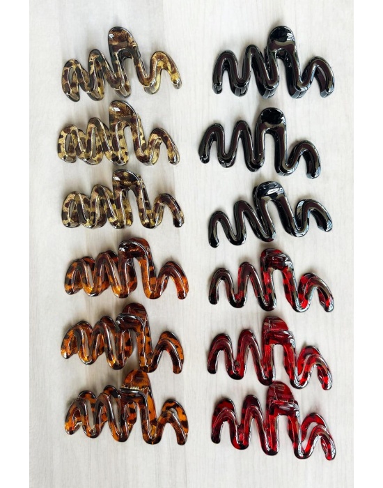 12li Karışık Renk Mandal Toka Set