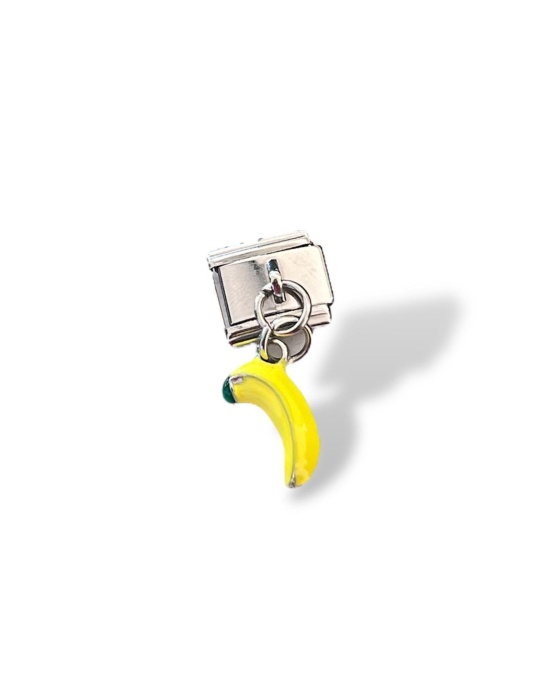 Gümüş Renk Muz Figürlü Çelik Nomination Charm (Tek)