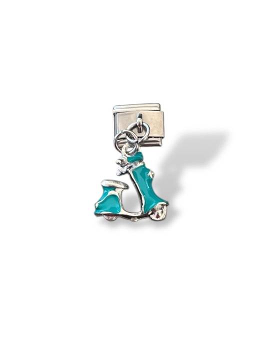 Gümüş Renk Motor Figürlü Çelik Nomination Charm (Tek)