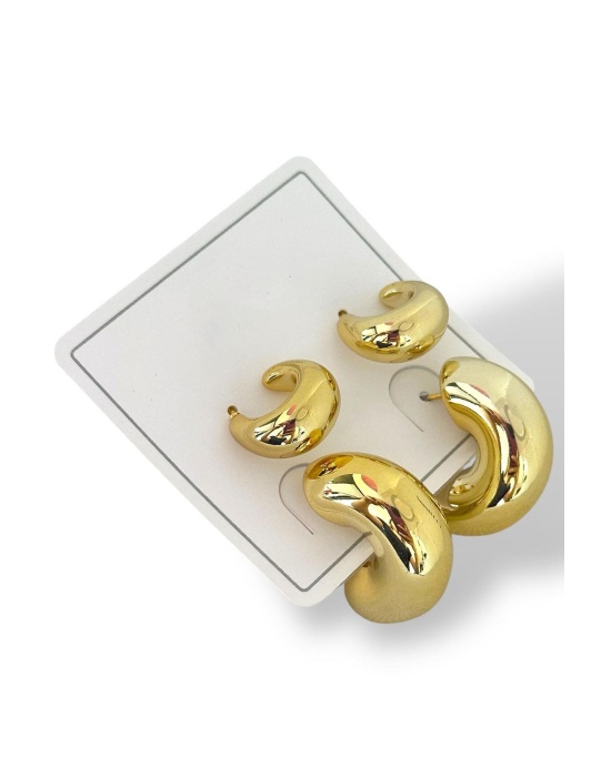 Altın Renk 4lü Küpe Set