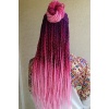 Karışık Renk Afrika Zenci Örgüsü Box Braid Sentetik Saç 60cm 100gr