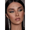 Vücut Ve Yüz Taşı/ Altın Renk İnci Ve Taş Detaylı Sticker