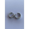 Gümüş Renk Halka Ear Cuff (Çift)