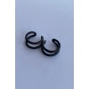 Siyah Renk Halka Ear Cuff (Çift)