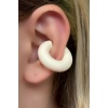 Krem Renk Ear Cuff Küpe (Çift)