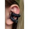 Siyah Renk Ear Cuff Küpe (Çift)