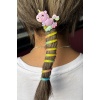 Mor Renk Unicorn Figürlü Yaylı Spiral Toka