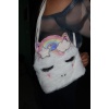Beyaz Renk Unicorn Figürlü Çocuk Çanta