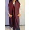 Bordo Renk Tafta Şal