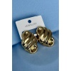 Altın Renk Metal Küpe (Çift)