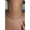 Altın Renk Taş Detaylı Choker Kolye