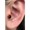 Altın Renk Cerrahi Çelik Ay Ve Yıldız Figürlü Tragus/Kıkırdak Küpe/Piercing (Tek)