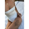 Geçici Çiçek Figürlü Dövme Tattoo