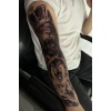Geçici Aslan Ve Kurt Figürlü Dövme Tattoo
