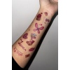 Geçici Karışık Figürlü Simli Dövme Tattoo