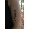 Geçici Gül Figürlü Mini Dövme Tattoo
