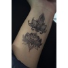 Geçici Lotus Figürlü Mini Dövme Tattoo