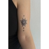 Geçici Çiçek Figürlü Mini Dövme Tattoo