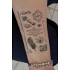 Geçici Karışık Figürlü Mini Dövme Tattoo