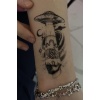 Geçici Uzay Mekiği Figürlü Mini Dövme Tattoo