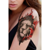 Geçici Aslan Figürlü Dövme Tattoo