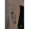 Geçici Gül Figürlü Mini Dövme Tattoo