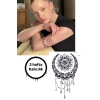 Geçici Lotus Figürlü Dövme Tattoo