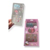 Pembe Renk Çocuk Tırnak /Bileklik /Yüzük /Sticker /Takma Tırnak Set