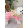 Pembe Renk Ayıcık Figürlü Peluş XL Köpek Tulum