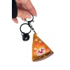 Karışık Renk Pizza Figürlü Anahtarlık