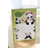 Yeşil Renk Panda Figürlü Yapışkanlı Not Kağıdı