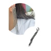 Gümüş Renk Zincir Detaylı Sallantılı Ear Cuff (Tek)
