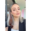 Yan Çıt Çıt Postiş / Kahverengi Renk / 50 Cm