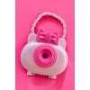 Pembe Renk Kamera Figürlü Havlu Toka Set