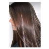Gri Renk Simli Yan Postiş Hair Tinsel Shiny Hair (50 Cm)