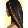 Altın Renk Simli Yan Postiş Hair Tinsel Shiny Hair (50 Cm)