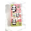 Pembe Renk Panda Figürlü Yapışkanlı Not Kağıdı
