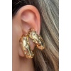 Altın Renk Metal Ear Cuff (Çift)