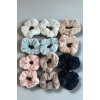 12li Karışık Renk Peluş Simit Toka Set