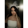 Beyaz Renk Bride Yazılı İnci Detaylı Tüllü Gelin Taç