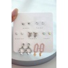 Gümüş Renk Karışık Figürlü 14lü Küpe Set