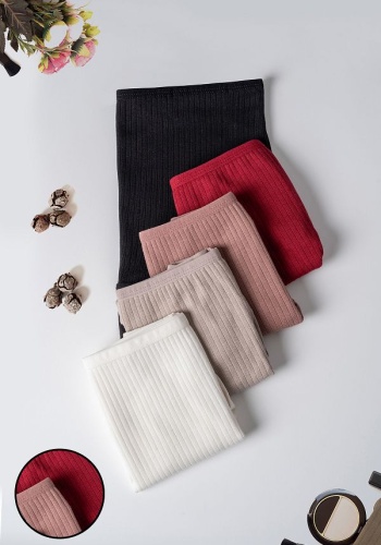 Taffy Kadın 5 li Soft Ekru Fitilli Pamuklu Külot