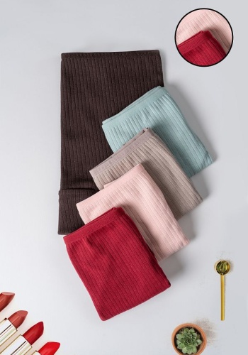 Taffy Kadın 5 li Soft Renkler Fitilli Pamuklu Külot