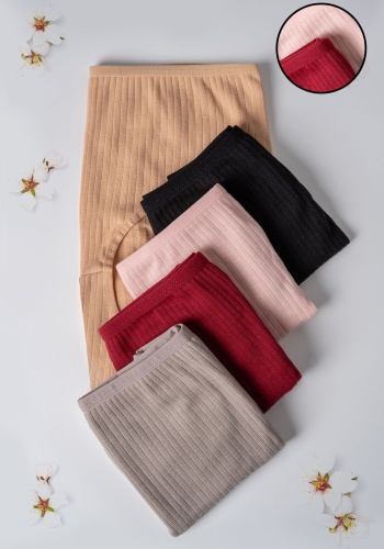 Taffy Kadın 5 li Soft Ten Fitilli Pamuklu Külot