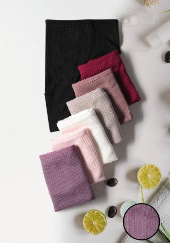 Taffy Kadın 7 li Soft Bordo Fitilli Pamuklu Külot