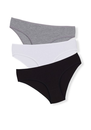 Taffy Kadın Gri Yüksek Bel Külot Pamuklu Likralı 3lü Paket