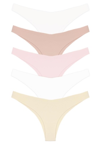 Klasik Basic Lazer Kesim Kadın Brezilya Külot CH0495