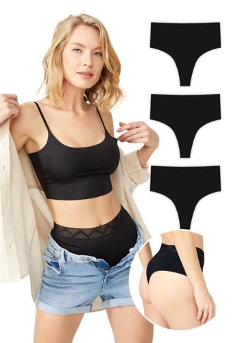 Basic Yüksek Bel Kadın Lazer Kesim Tanga Külot CH4800